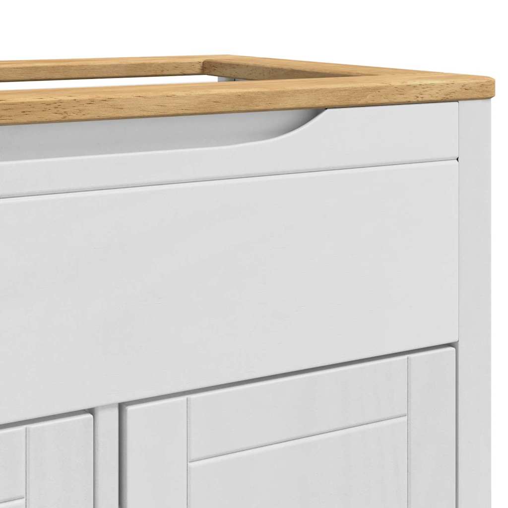 Baderomsvaskeskap FLORO Hvit 60 x 40 x 80 cm Massivt furutre