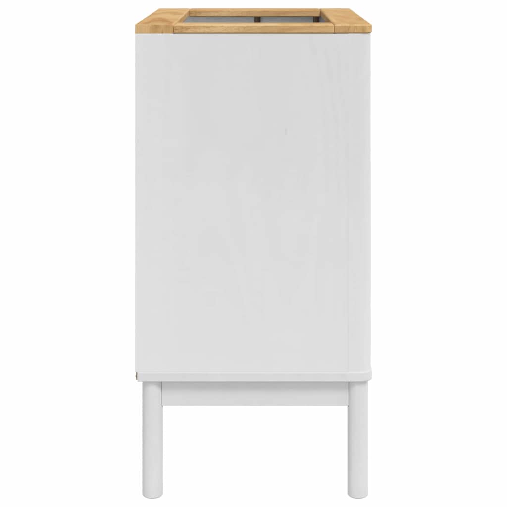 Baderomsvaskeskap FLORO Hvit 60 x 40 x 80 cm Massivt furutre