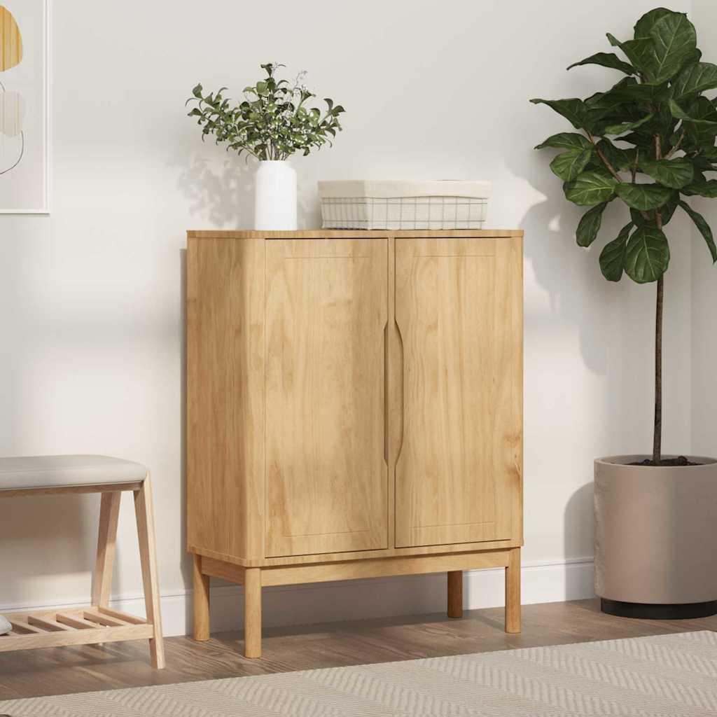 Serviesskap FLORO Vokset Brun 70 x 30 x 70,5 cm Massiv furu
