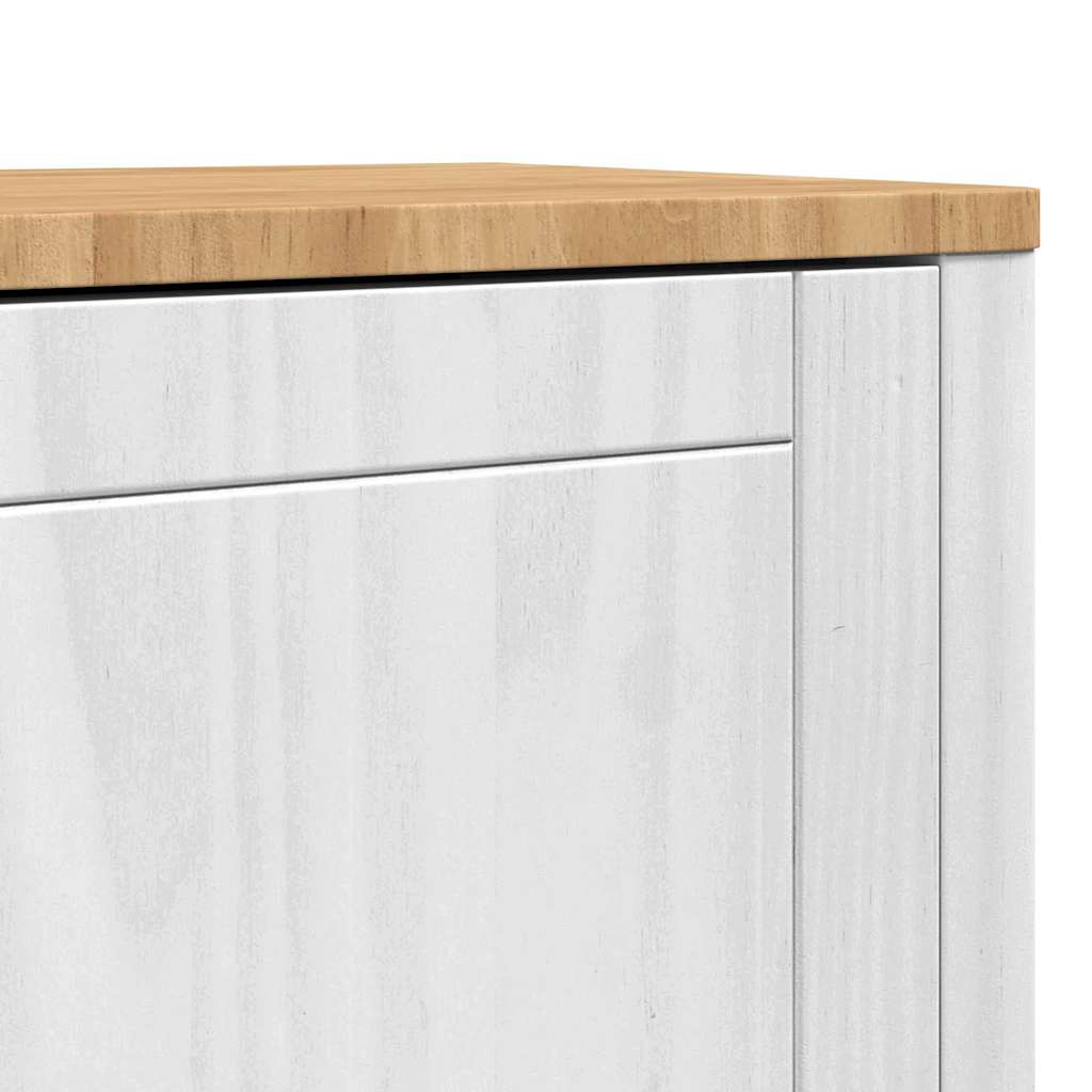 Serviesskap FLORO Hvit 70 x 30 x 70,5 cm Massiv furu