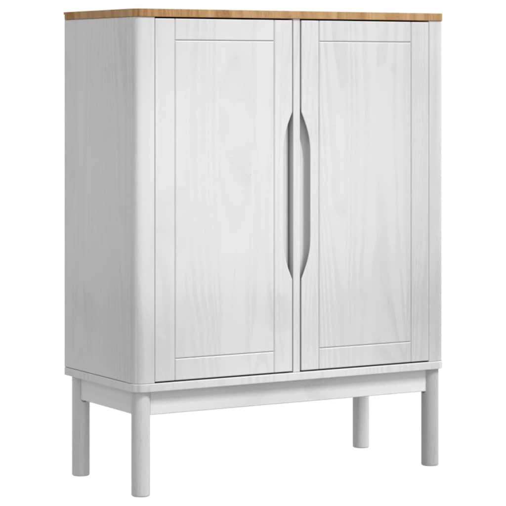 Serviesskap FLORO Hvit 70 x 30 x 70,5 cm Massiv furu