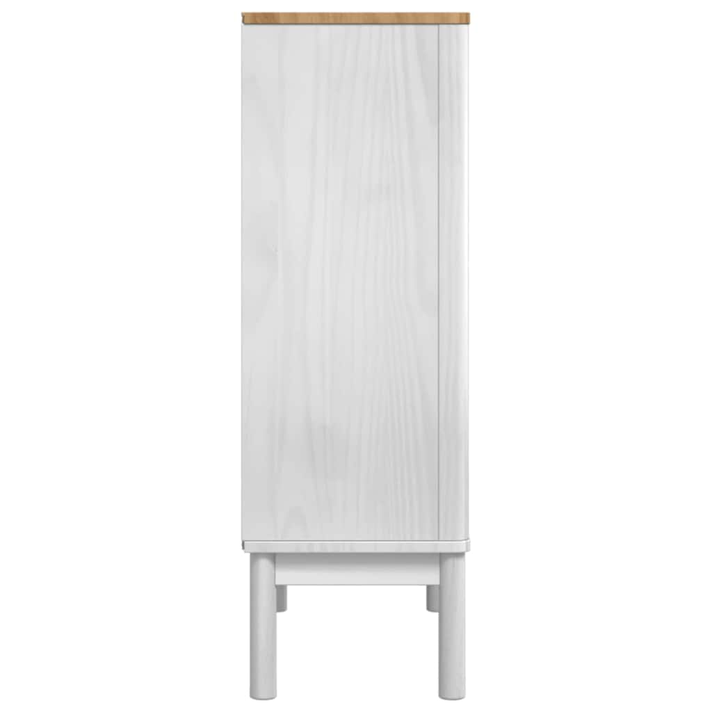 Serviesskap FLORO Hvit 70 x 30 x 70,5 cm Massiv furu