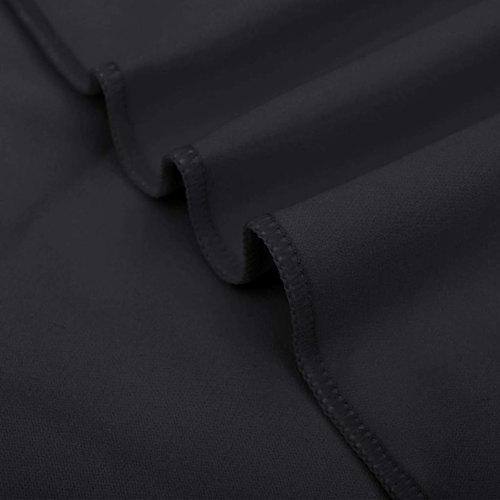 Sportshåndklær 2 pcs Svart 100 x 50 cm Polyester og polyamid