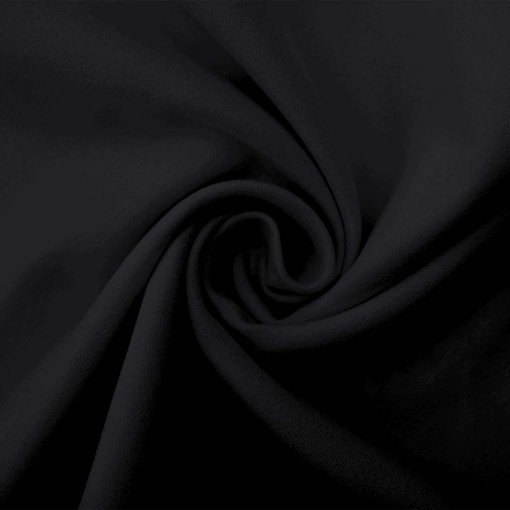 Sportshåndklær 2 pcs Svart 140 x 70 cm Polyester og polyamid