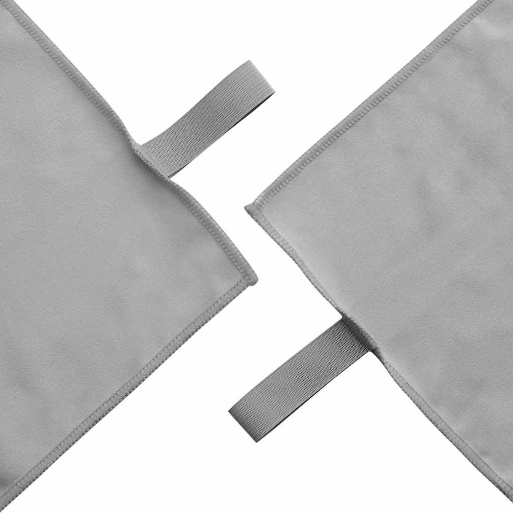 Sportshåndklær 2 pcs Mørke grå 50 x 30 cm Polyester og polyamid