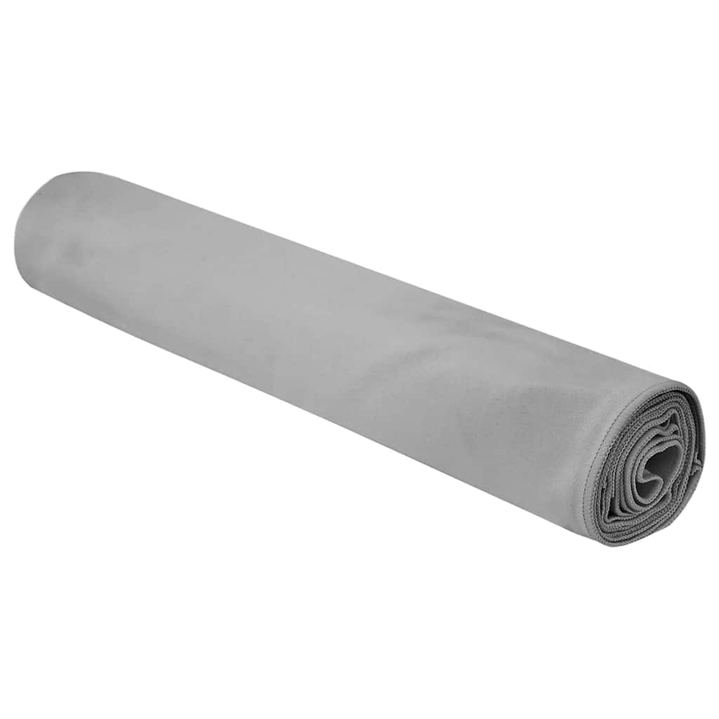 Sportshåndklær 2 pcs Mørkegrå 90 x 180 cm Polyester og polyamid