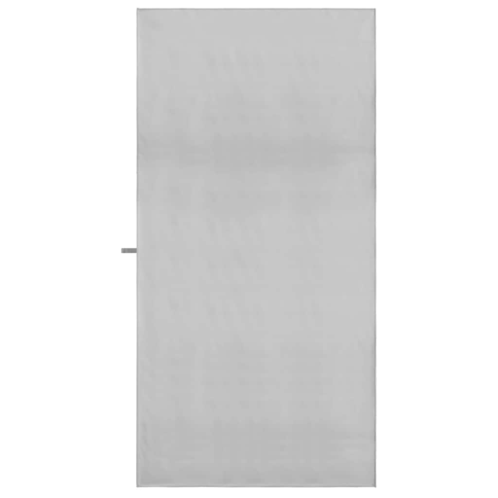Sportshåndklær 2 pcs Grå 180 x 90 cm Polyester og polyamid