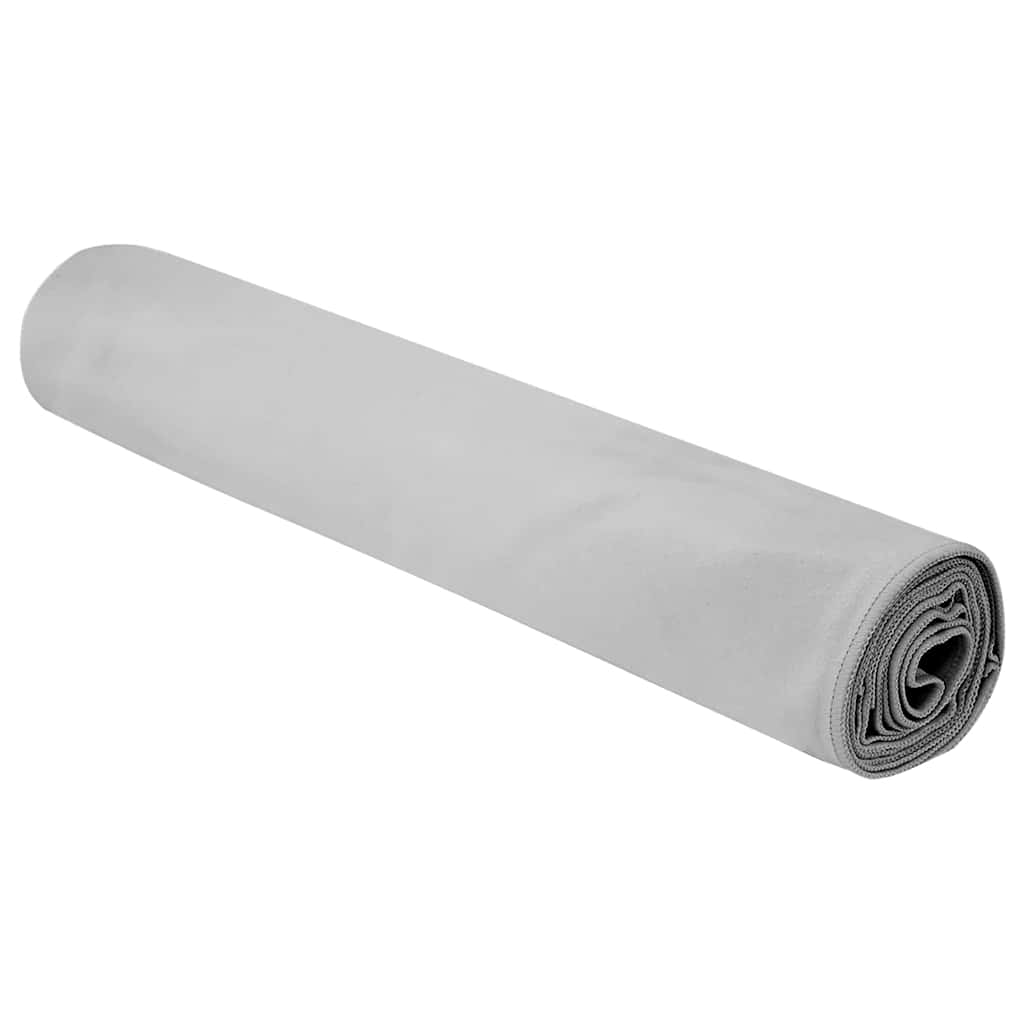 Sportshåndklær 2 pcs Grå 200 x 100 cm Polyester og polyamid