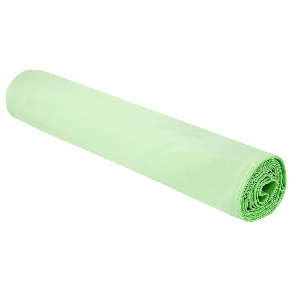 Sportshåndklær 2 pcs grønn 200 x 100 cm Polyester og polyamid