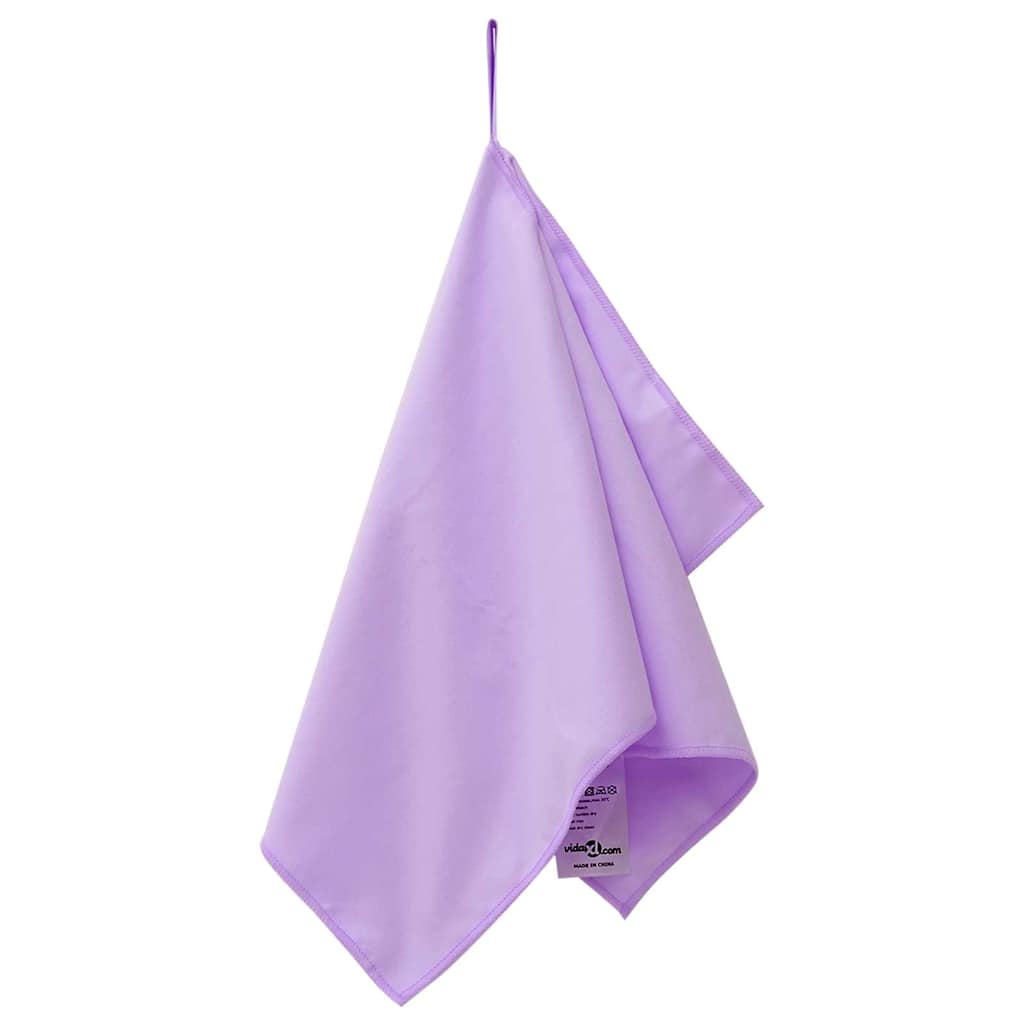 Sportshåndklær 2 pcs Lilla 50 x 30 cm Polyester og polyamid