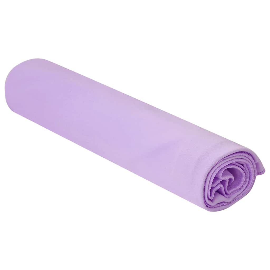 Sportshåndklær 2 pcs Lilla 100 x 50 cm Polyester og polyamid