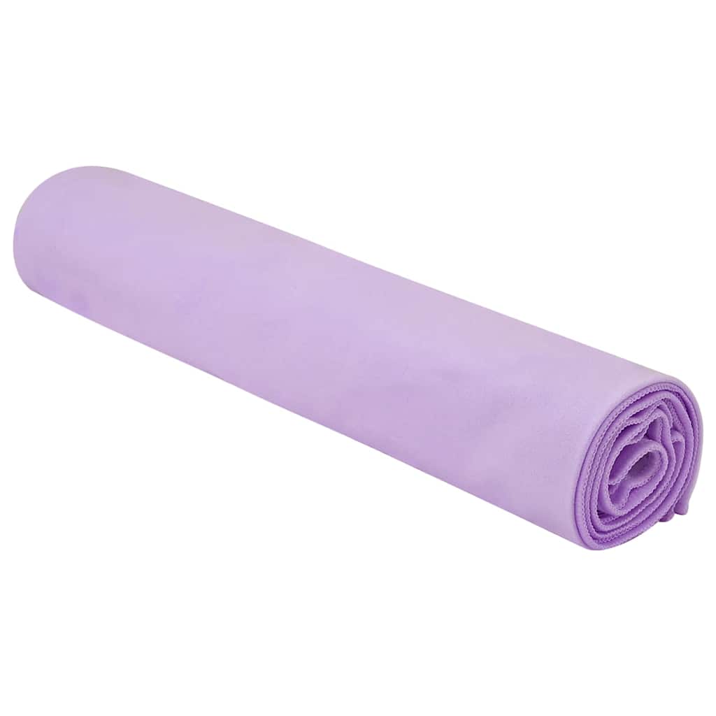 Sportshåndklær 2 pcs Lilla 140 x 70 cm Polyester og polyamid