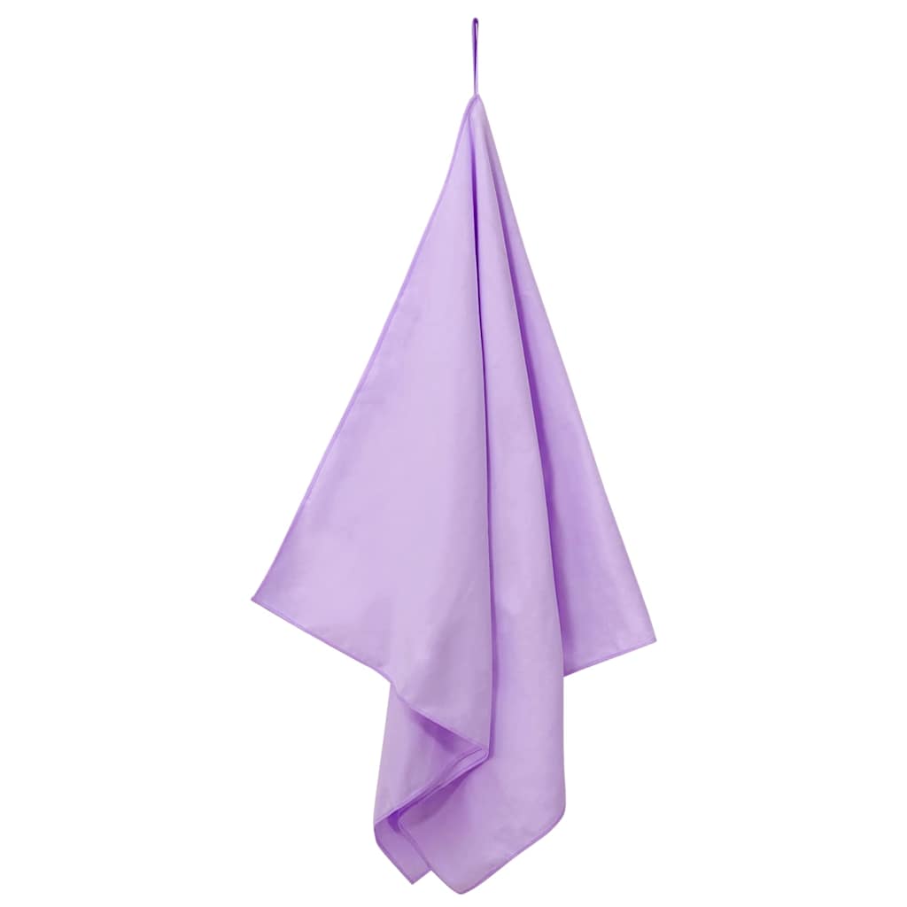 Sportshåndklær 2 pcs Lilla 140 x 70 cm Polyester og polyamid