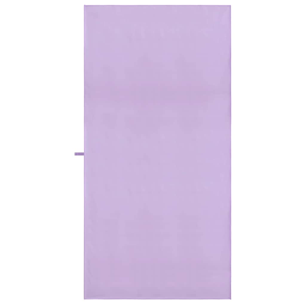 Sportshåndklær 2 pcs Lilla 180 x 90 cm Polyester og polyamid