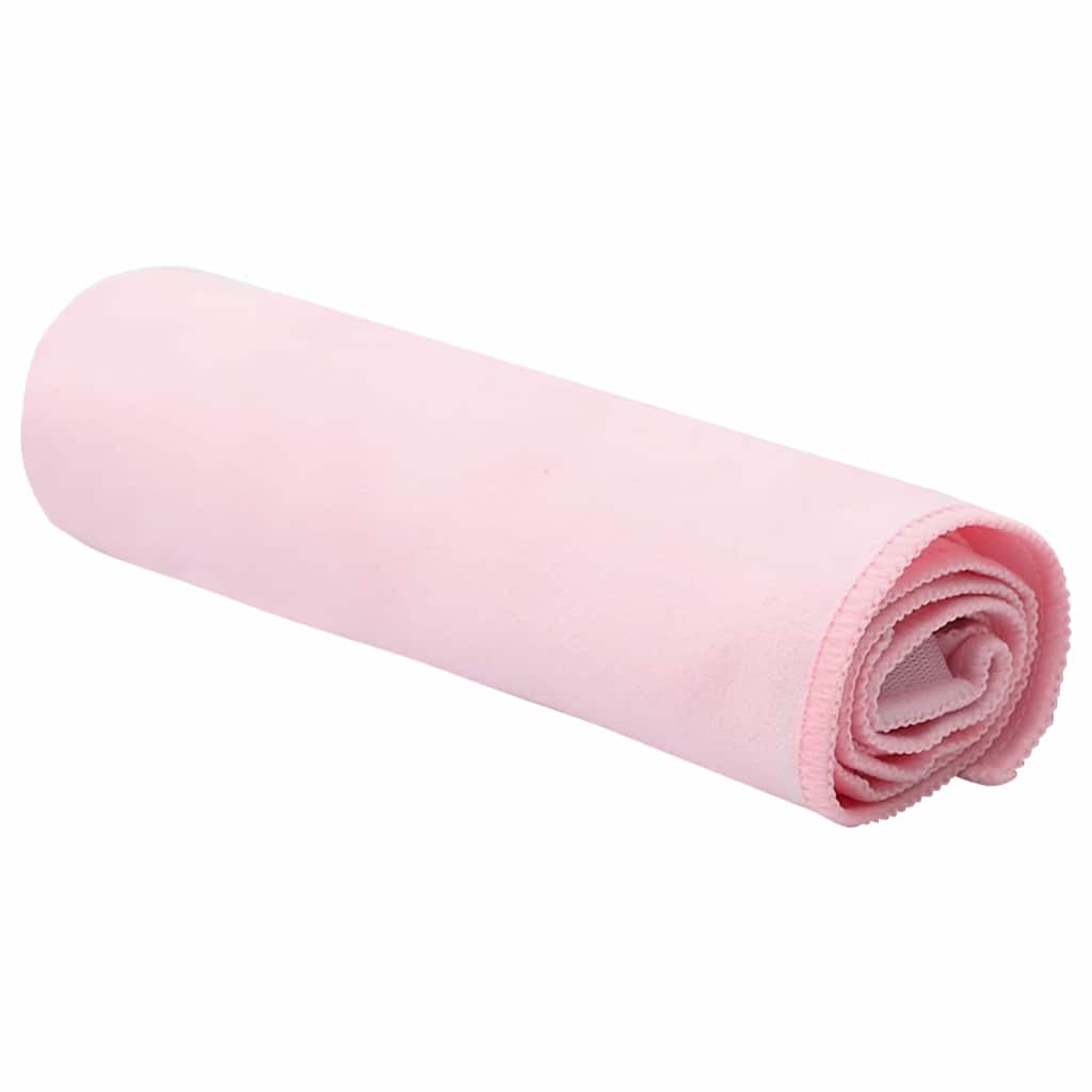 Sportshåndklær 2 pcs Rosa 50 x 30 cm Polyester og polyamid