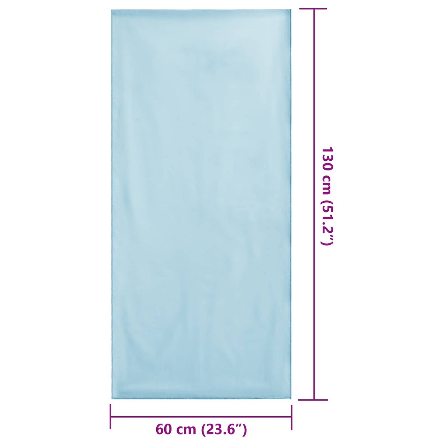 Utendørs Stol Håndklær 2 pcs Blå 130 x 60 cm