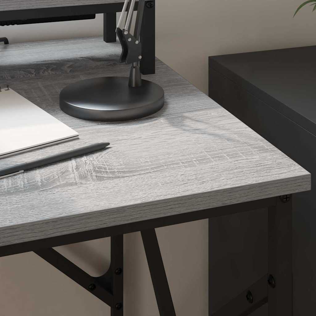 Skrivebord Grå Sonoma 100 x 50 x 86,5 cm Konstruert tre