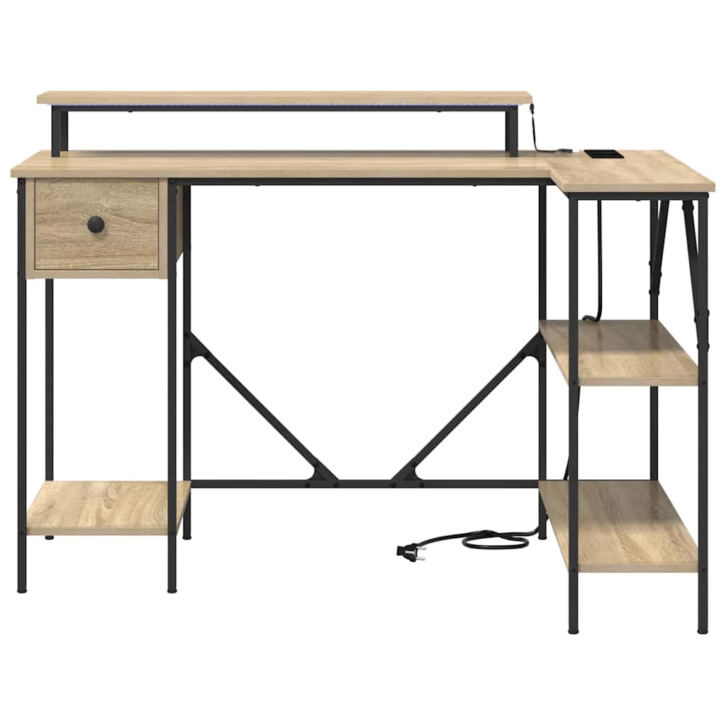 Skrivebord Sonoma eik 120 x 79 x 86,5 cm Konstruert tre