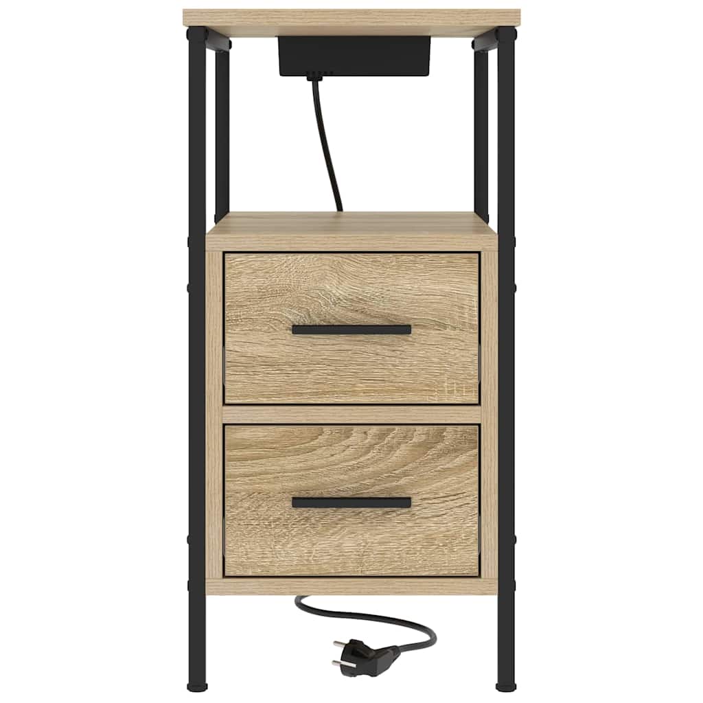 Nattbordskap Sonoma eik 30 x 48 x 61 cm Konstruert tre