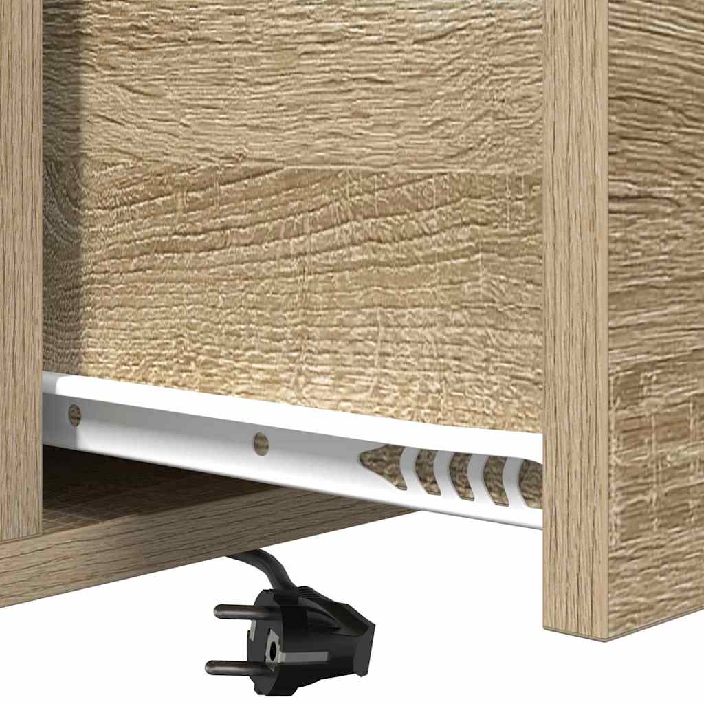 Nattbordskap 2 pcs Sonoma eik 42 x 41 x 56 cm Konstruert tre