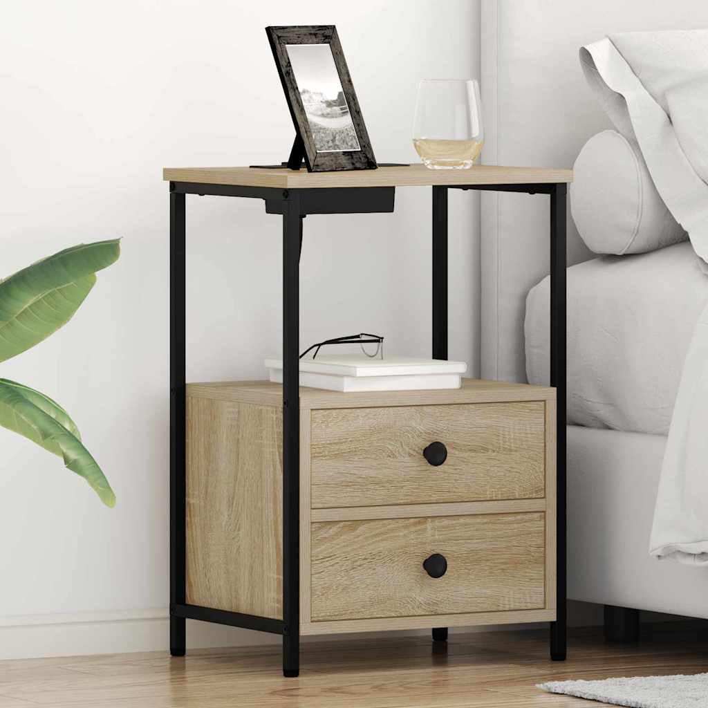 Nattbordskap Sonoma eik 40 x 31 x 60 cm Konstruert tre