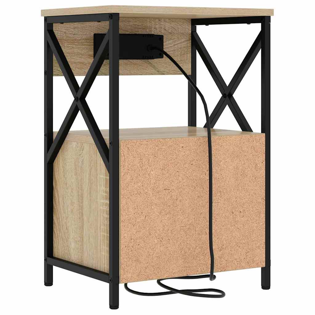Nattbordskap Sonoma eik 40 x 31 x 60 cm Konstruert tre