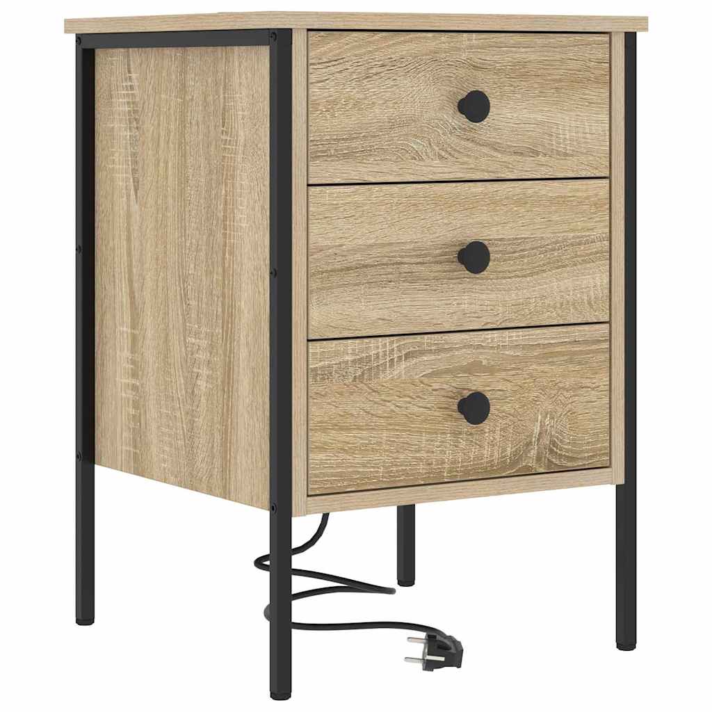 Nattbordskap Sonoma eik 42 x 41 x 61 cm Konstruert tre