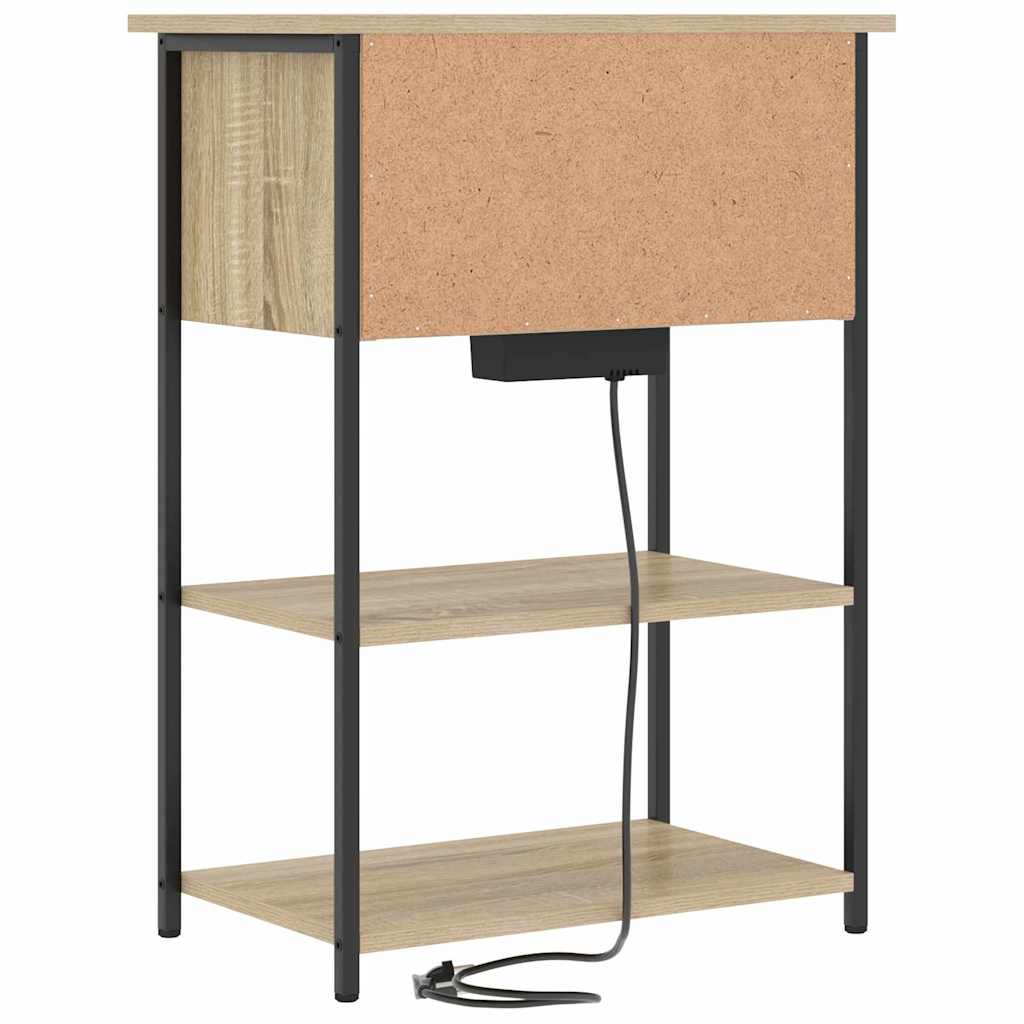Nattbordskap Sonoma eik 55 x 31 x 76 cm Konstruert tre