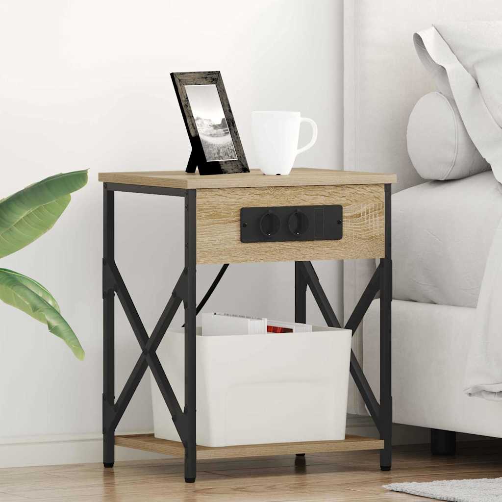 Nattbordskap Sonoma eik 41 x 31 x 51 cm Konstruert tre