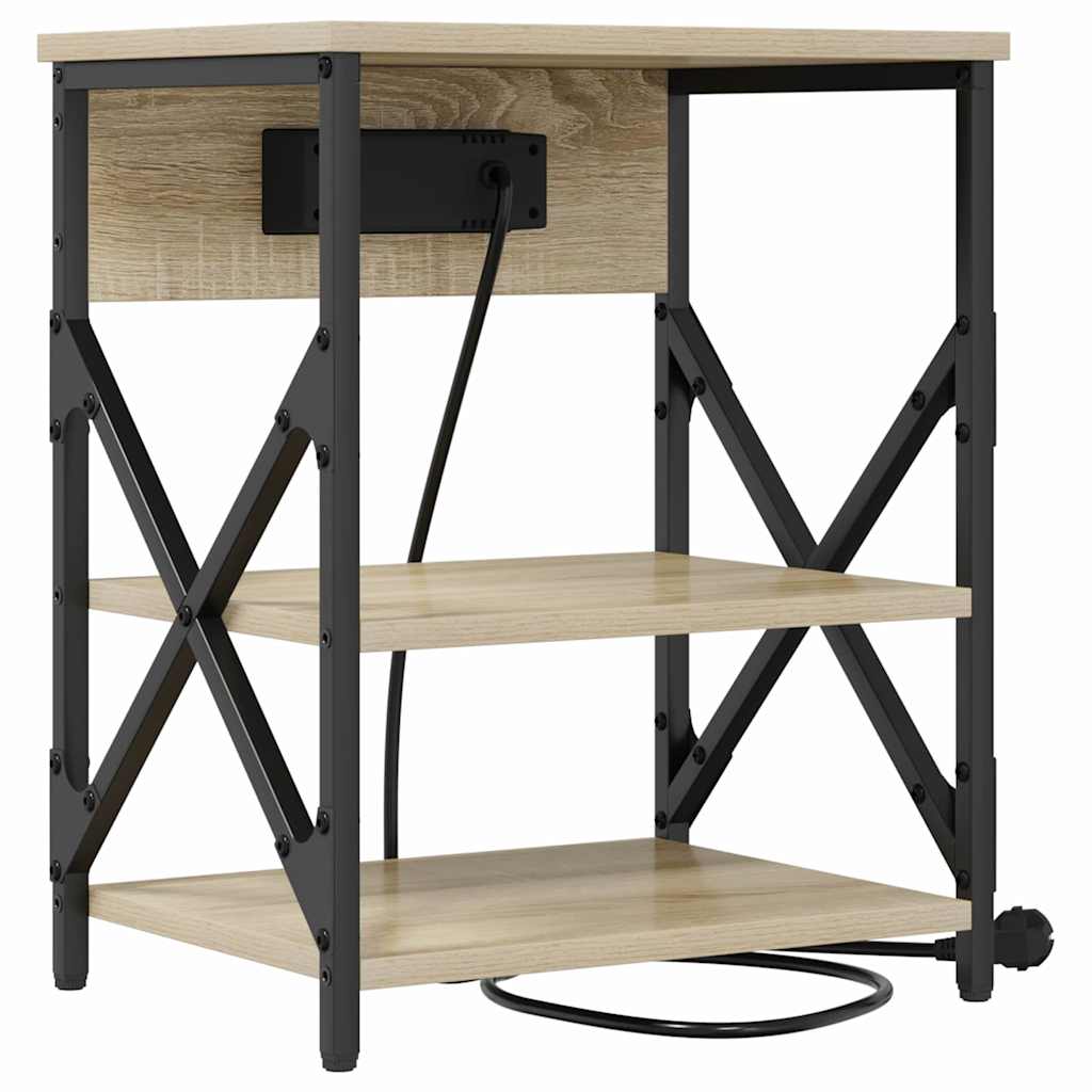 Nattbordskap Sonoma eik 41 x 31 x 51 cm Konstruert tre