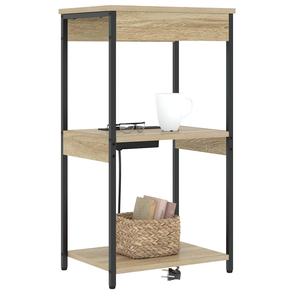 Nattbordskap Sonoma eik 41 x 31 x 76 cm Konstruert tre