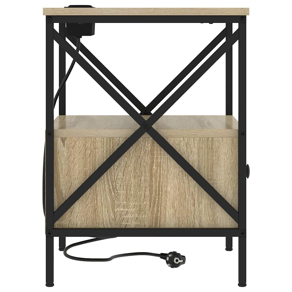 Nattbordskap Sonoma eik 41,5 x 40,5 x 55 cm Konstruert tre