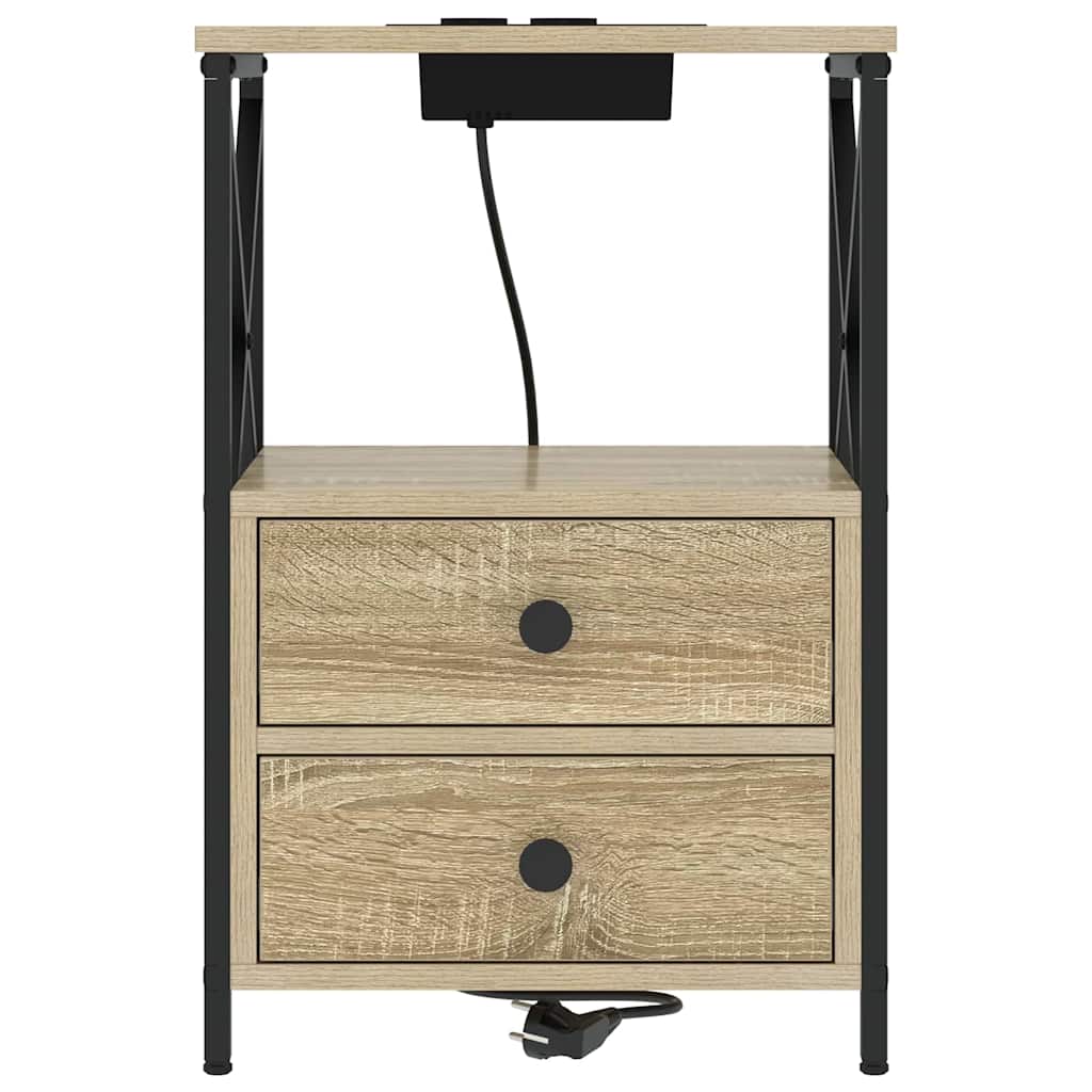 Nattbordskap Sonoma eik 40 x 31 x 60 cm Konstruert tre