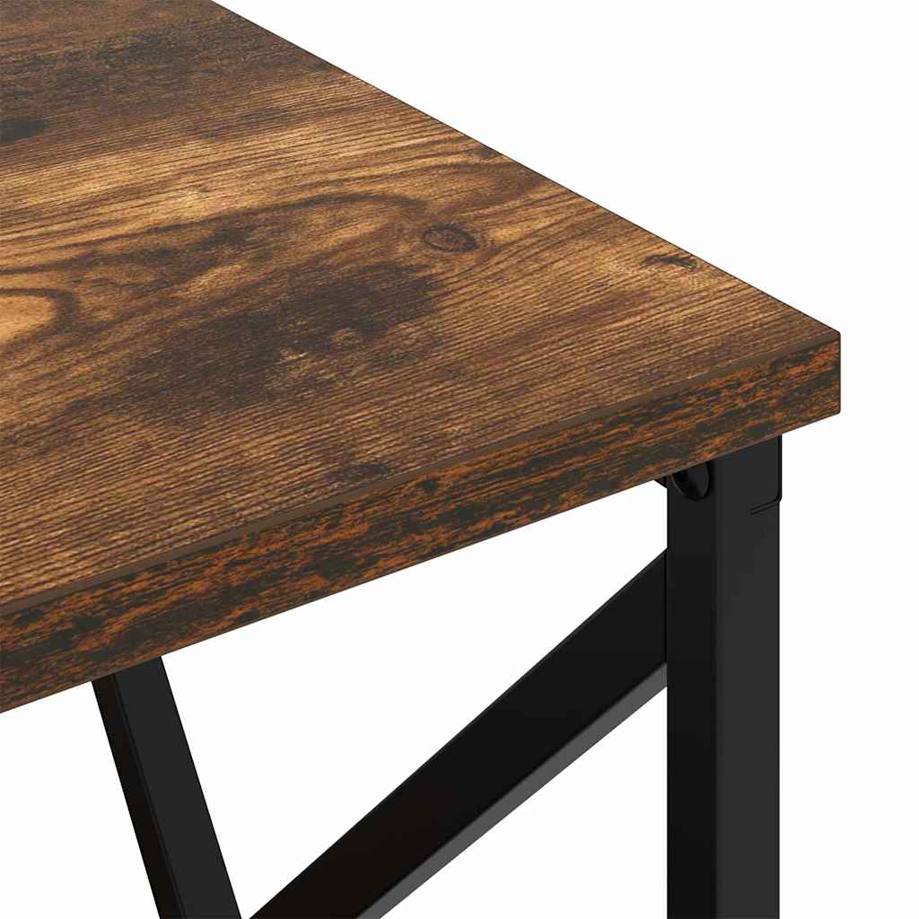 Nattbordskap 2 pcs Røkt eik 40 x 31 x 60 cm Konstruert tre