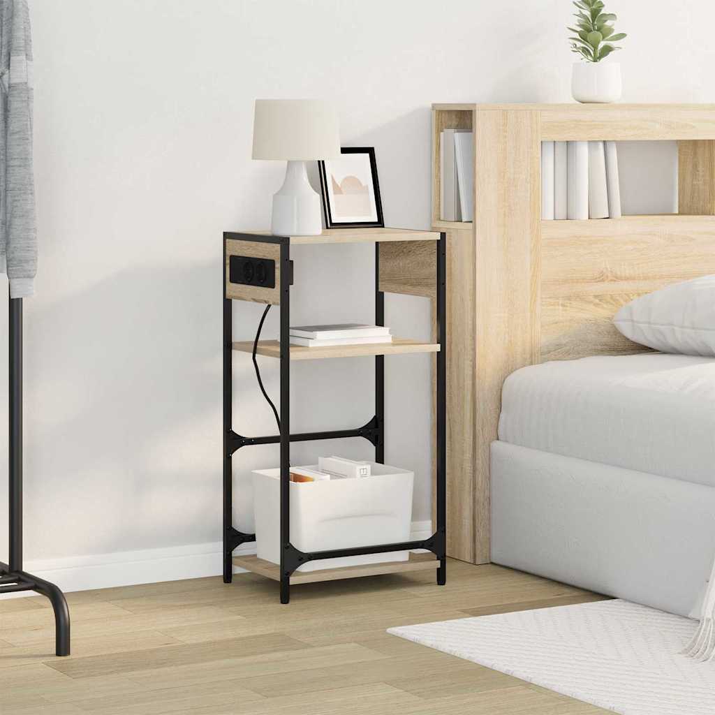 Nattbordskap Sonoma eik 40 x 27 x 76 cm Konstruert tre