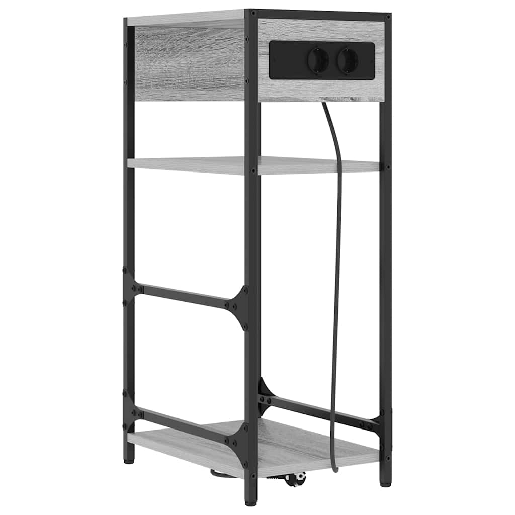 Nattbordskap Grå Sonoma 40 x 27 x 76 cm Konstruert tre