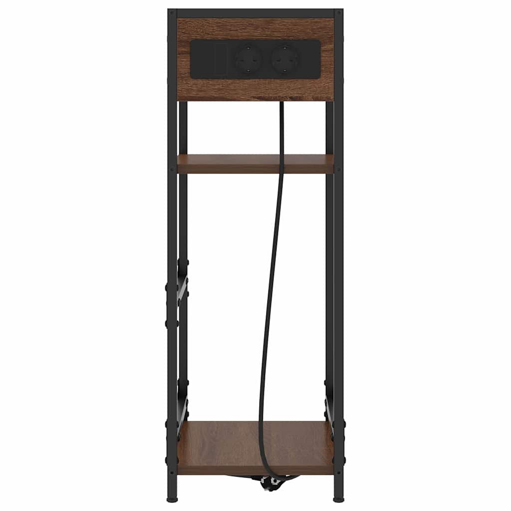 Nattbordskap Brun Eik 40 x 27 x 76 cm Konstruert tre