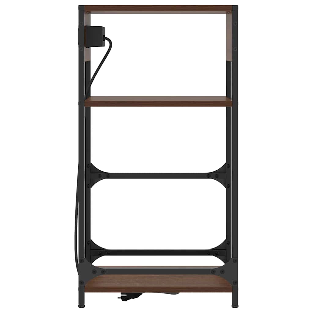 Nattbordskap Brun Eik 40 x 27 x 76 cm Konstruert tre