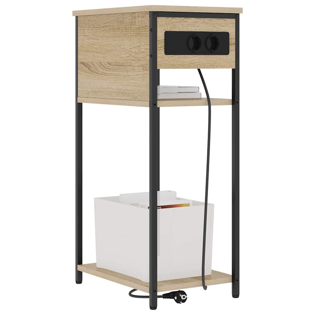 Nattbordskap Sonoma eik 41 x 28 x 76 cm Konstruert tre
