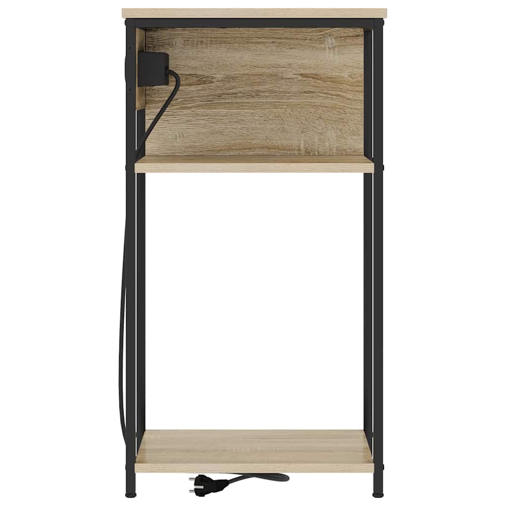 Nattbordskap Sonoma eik 41 x 28 x 76 cm Konstruert tre