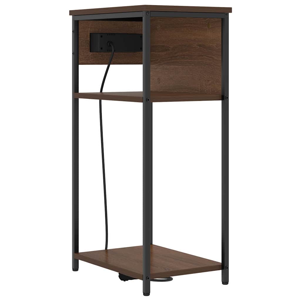 Nattbordskap Brun Eik 41 x 28 x 76 cm Konstruert tre