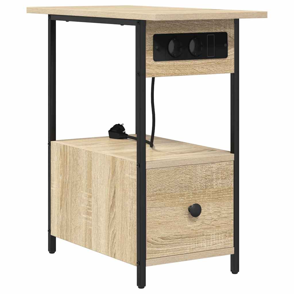 Nattbordskap Sonoma eik 60 x 30 x 61 cm Konstruert tre