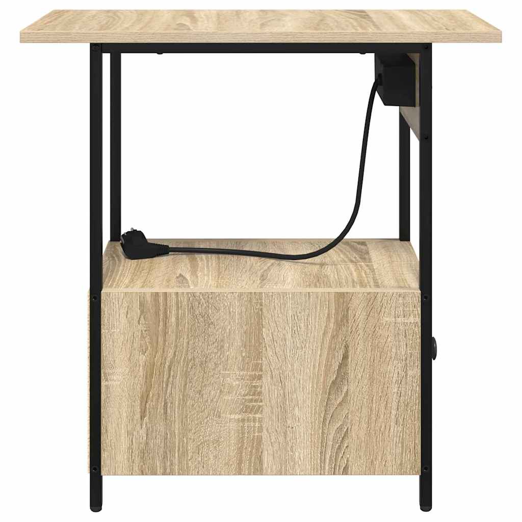 Nattbordskap Sonoma eik 60 x 30 x 61 cm Konstruert tre