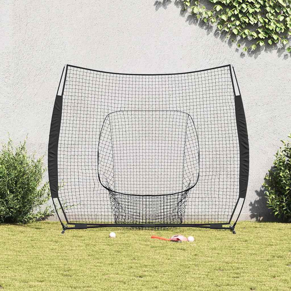 Baseball treningsnett Svart 250 x 106 x 209 cm Polyester