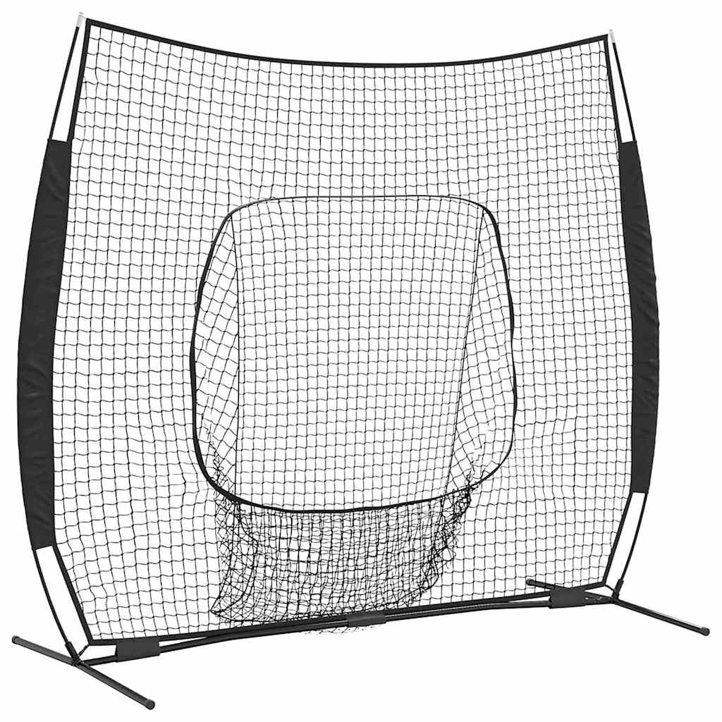 Baseball treningsnett Svart 250 x 106 x 209 cm Polyester