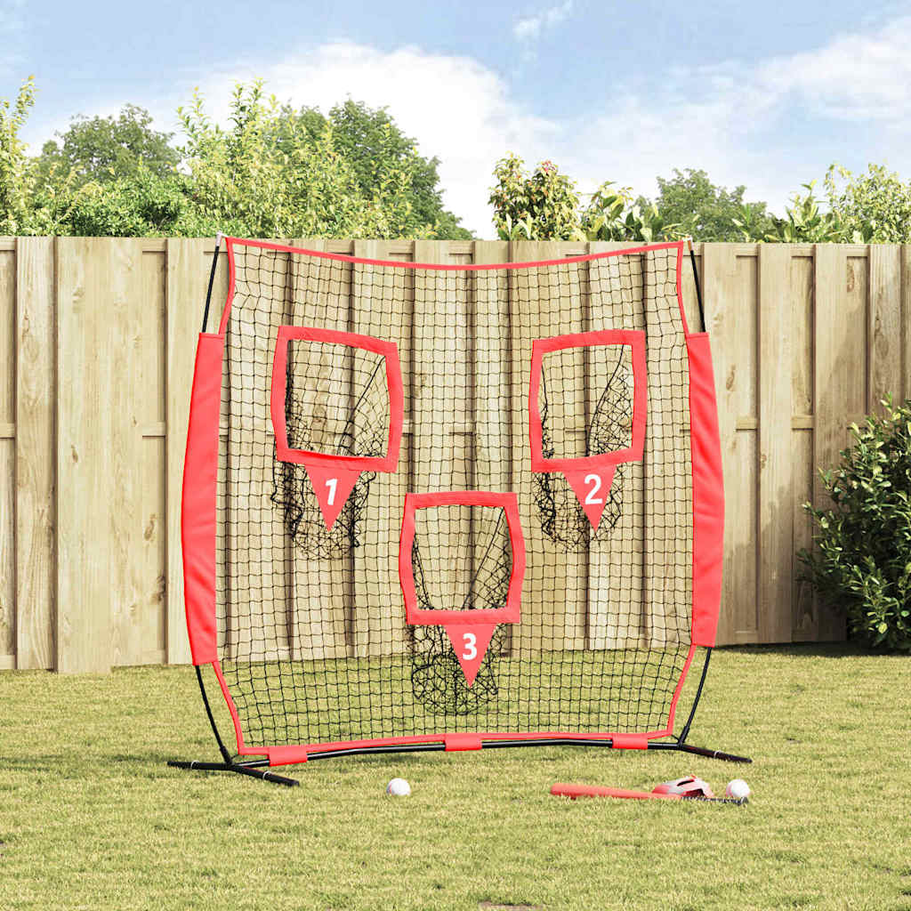 Baseball treningsnett Svart 214,5 x 89,5 x 181 cm Polyester