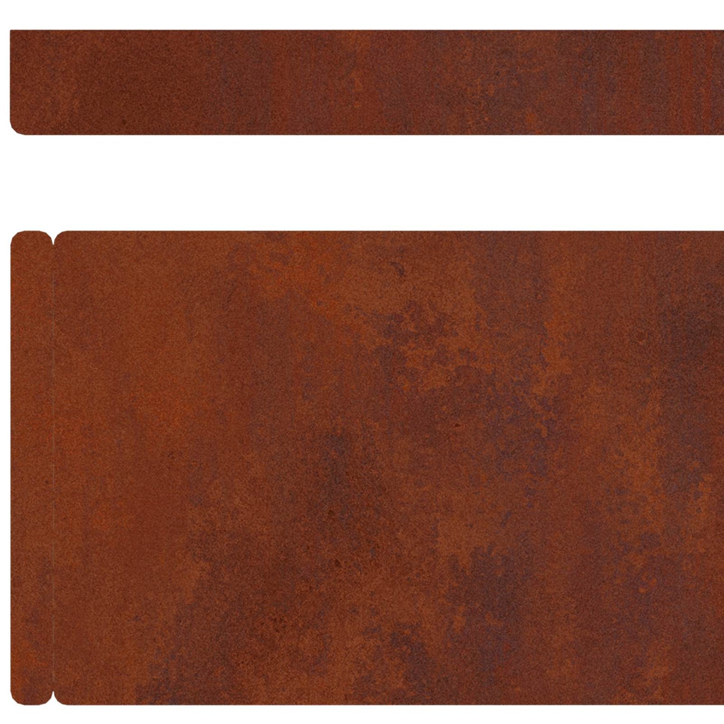 Gjerdekant 4 pcs Rusten 450 x 0,05 x 10 cm Cortenstål