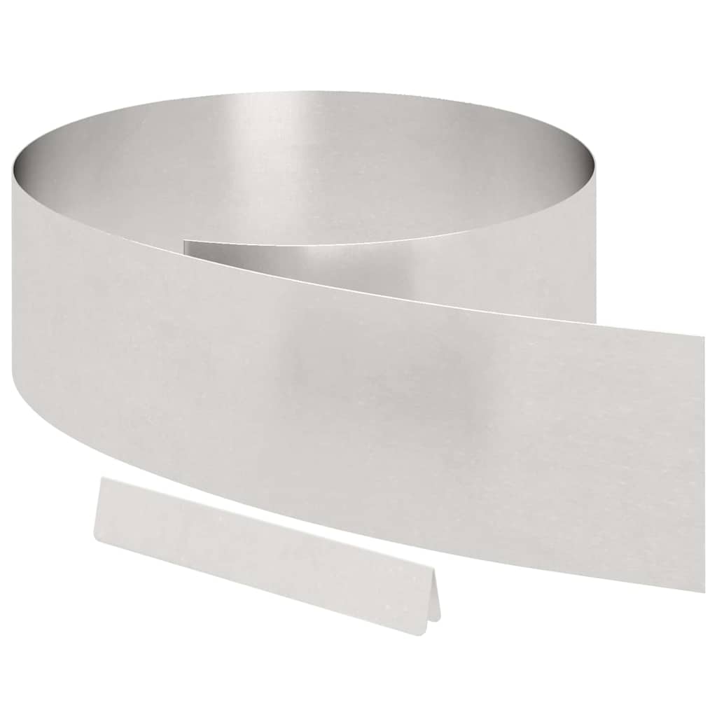 Gjerdekant 4 pcs sølv 450 x 0,05 x 20 cm Rustfritt Stål