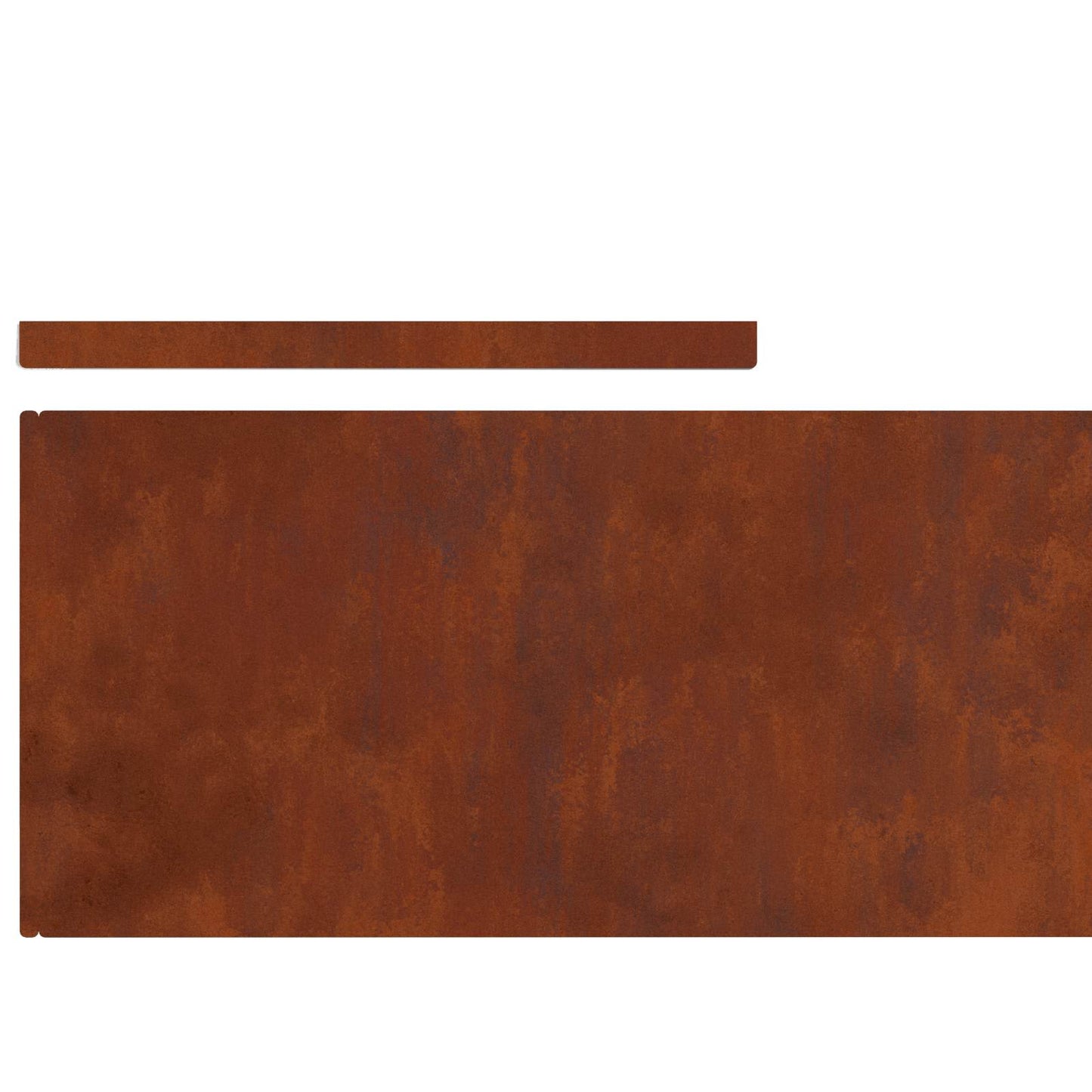 Gjerdekant 450 x 25 cm Cortenstål Rusten