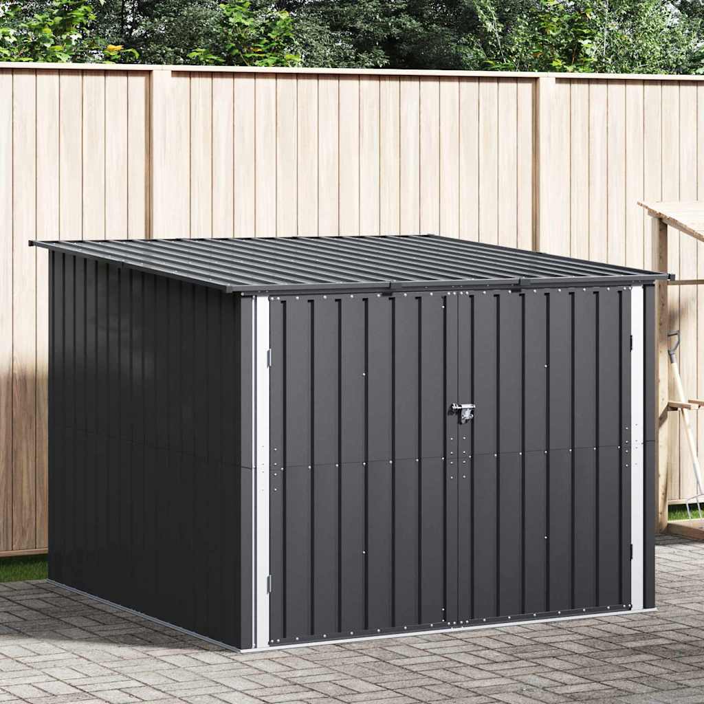 Sykkelskjul 3 pcs Antrasitt 216 x 207 x 158 cm Metall
